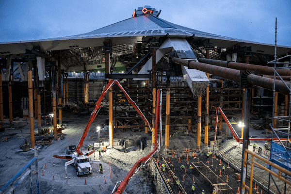 large building under construction