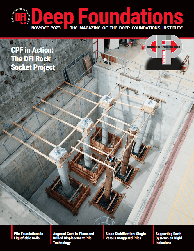 cover of deep foundations magazine