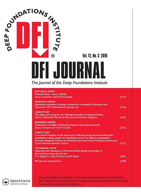 cover of dfi journal