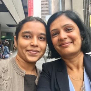 two women posing for a selfie