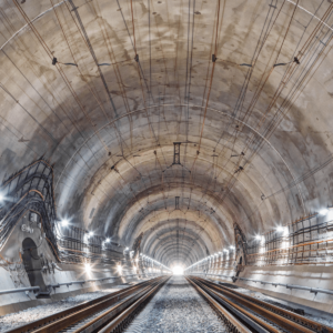 inside view of a large, sprawling, underground tunnel