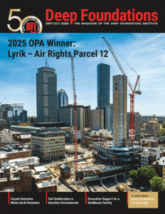 September-October cover of Deep Foundations Magazine