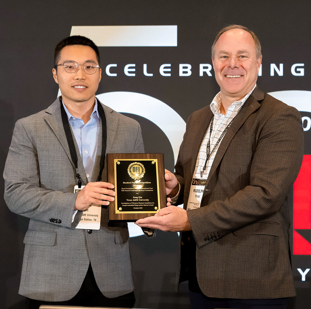 student paper winner song qin with rudolph frizzi