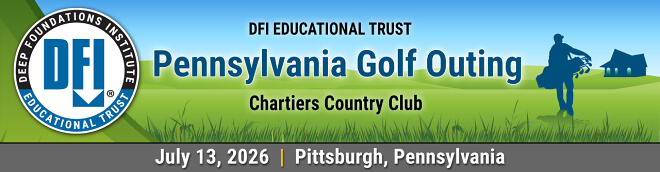 Promotional banner for golf outing.