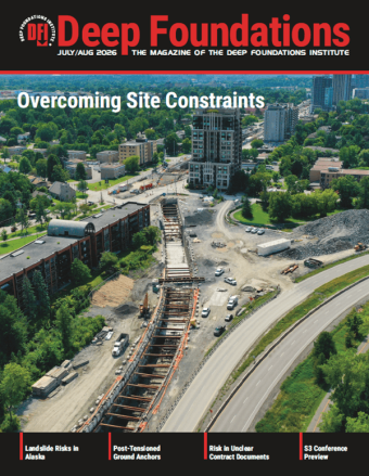 July-August 2026 cover of Deep Foundations magazine