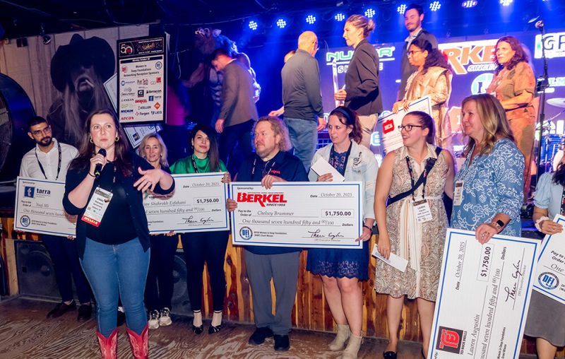 group of attendees at the women in deep foundations reception at DFI50